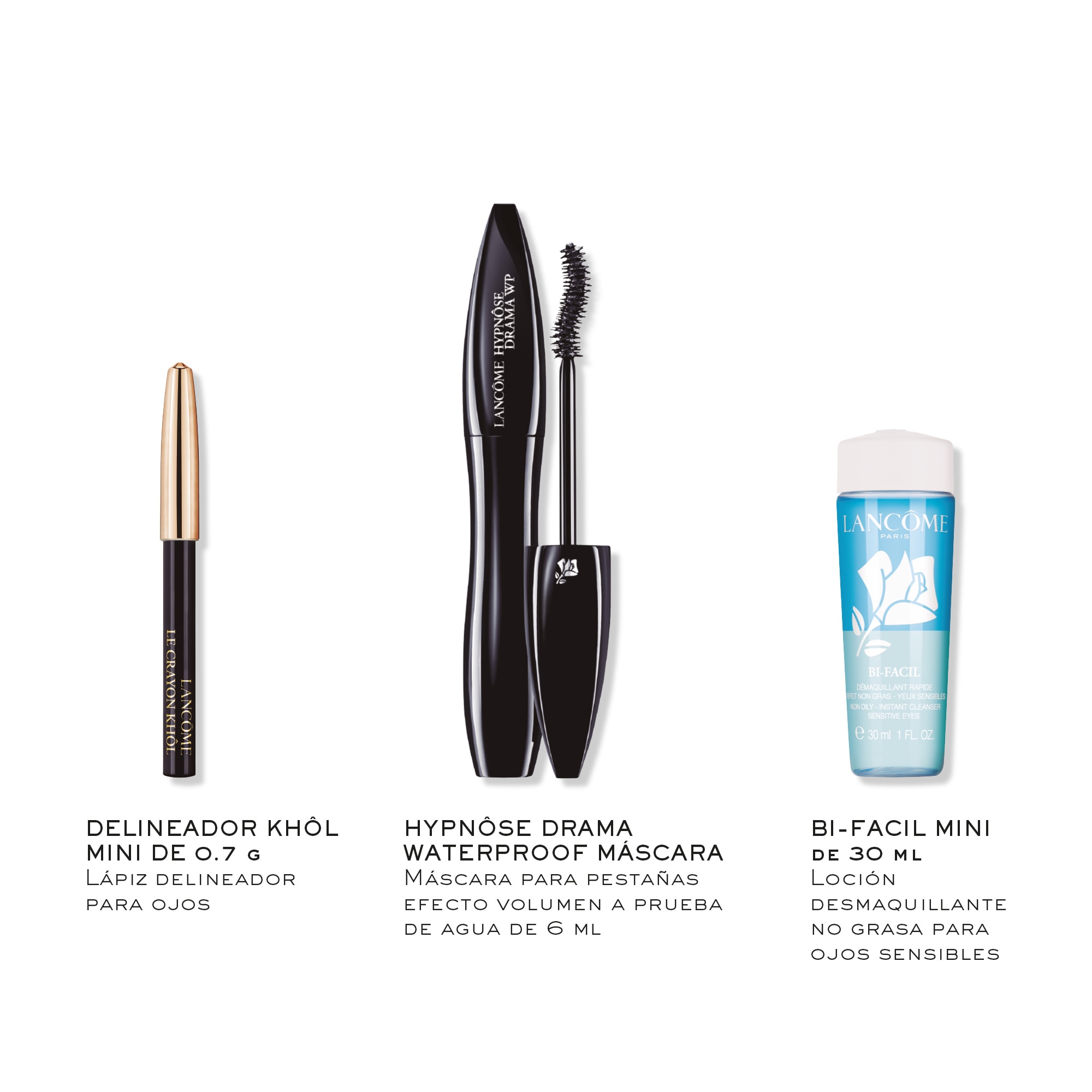 MÁSCARA DE PESTAÑAS HYPNÔSE DRAMA WATERPROOF SET DE REGALO LANCÔME (SET DE MAQUILLAJE PARA OJOS)